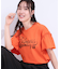 【洗える/S-LL】プリントアソート お袖フリルTシャツ