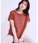 【S-LL/2点セット】程よいラメが上品 透かしニット＋タンクトップ