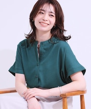 【洗える/プチプラ】大人の抜け感をプラスする バンドカラーシャツ