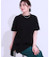 ヒップが隠せる バックシャーリング チュニックTシャツ