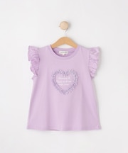 【100-150cm/ひんやり】花びらモチーフTシャツ