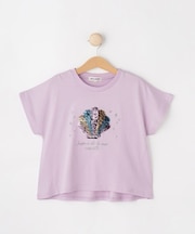 【100-150cm/ひんやり】スパンコールモチーフTシャツ