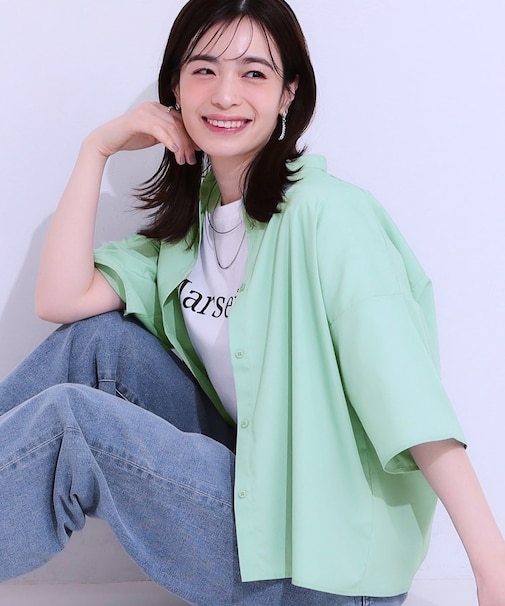 【洗える/5分袖】インせず着られるショートシャツ