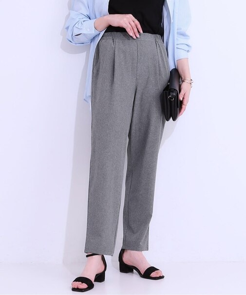 【SS-3L/ひんやり/吸水速乾/UV】軽量でさらりと穿ける テーパードパンツ