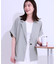 【セットアップ可】麻調半袖ジャケット