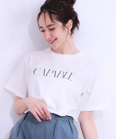 【S-LL/ひんやり/UV】汗をかいても気になりにくい グラフィックTシャツ