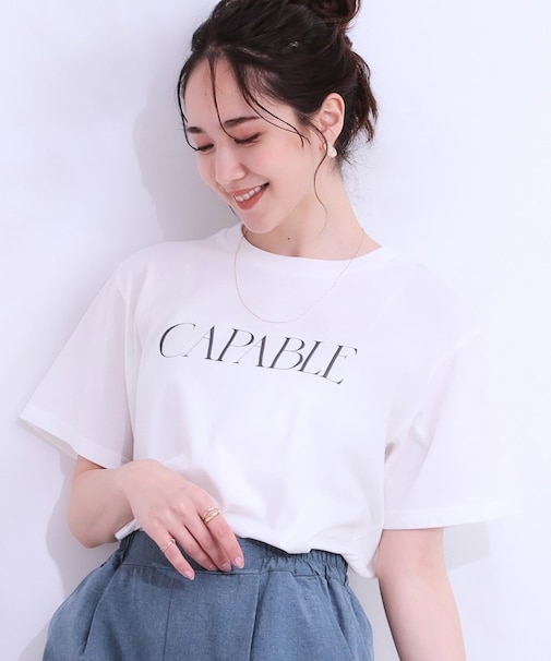 【S-LL/ひんやり/UV】汗をかいても気になりにくい グラフィックTシャツ