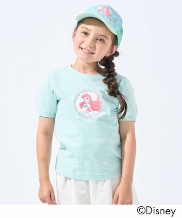 【DISNEY】プリンセス袖チュールTシャツ