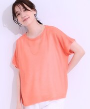 【S-LL/2点セット】涼やかに楽に決まる タンクトップ＋編み柄ニット
