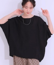 【S-LL/ひんやり/体型カバー】ゆるシルエットが心地よい ドルマンブラウス