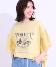【S-LL】リメイク風 ポンチョデザインTシャツ