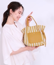 【2WAY】素材コンビトートバッグ