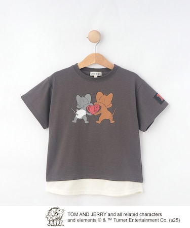 【TOM and JERRY】 ひんやり裾レイヤードTシャツ