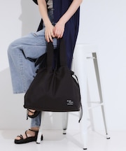 【撥水】ビッグ巾着トートバッグ