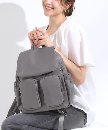 【撥水】Wポケットリュック