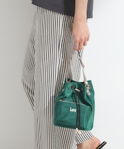 【Lee別注/撥水】巾着ショルダーバッグ