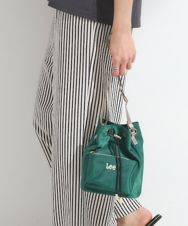 【Lee別注/撥水】巾着ショルダーバッグ