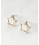 【チタンポスト】クリア星ピアス