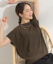 【S-LL】ブラウス見えする 軽やかな着心地の しぼしぼトップス
