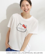 【HELLO KITTYコラボ】【SHOO ICE／汗染み軽減／UVカット】コンパクトTシャツ