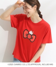 【HELLO KITTYコラボ】【SHOO ICE／汗染み軽減／UVカット】コンパクトTシャツ