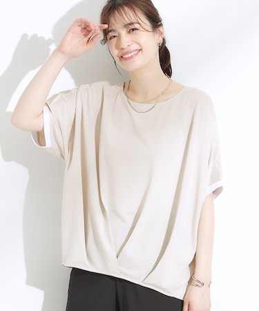 【ひんやり/UV】高気温でも快適に インせず決まるドルマントップス