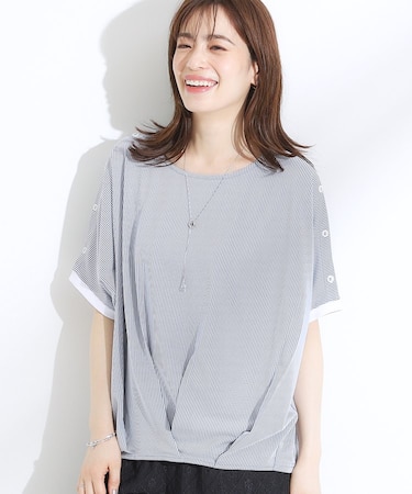 【ひんやり/UV】高気温でも快適に インせず決まるドルマントップス