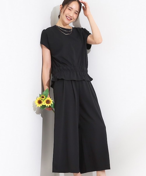 【萌/MOYURU】ワイドパンツ　モダン　【M〜L】クロップド　パネル　ガウチョ Amazon | [RomelCheo] モード系クロップドラップパンツ ワイド