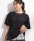 【S-LL/ひんやり/二の腕カバー】華やかさをプラスする お袖フリルTシャツ