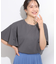 【S-LL/ひんやり/二の腕カバー】華やかさをプラスする お袖フリルTシャツ
