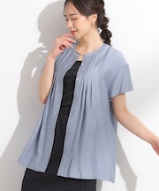 【S-LL/ひんやり】インせず決まる タックプリーツシャツ