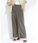【S-LL/ストレッチ】脚のラインを拾いにくい スマートワイドパンツ