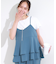 【S-LL/セットアップ可/ひんやり】女性らしさ溢れる ティアードキャミソール