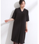 【洗える/S-LL/洗濯後しわになりにくい】バックレースアップチュニック