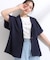【S-LL】さらりと着たい大人のための 麻調半袖ジャケット