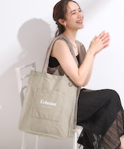 【ラッキーカラー/推し活にも】うちわも入るキャンバストートバッグ