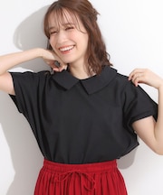 【S-LL】こだわりの襟バランスが大人かわいい ボックスシルエットトップス