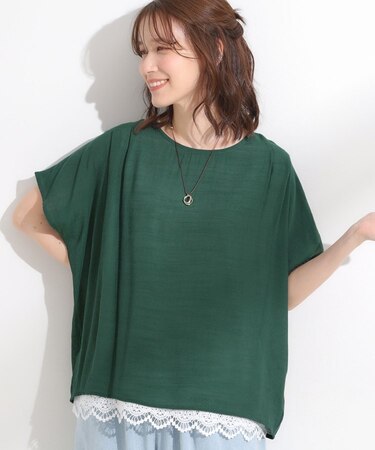 【S-LL】1枚でコーデが決まる スラブドッキングトップス