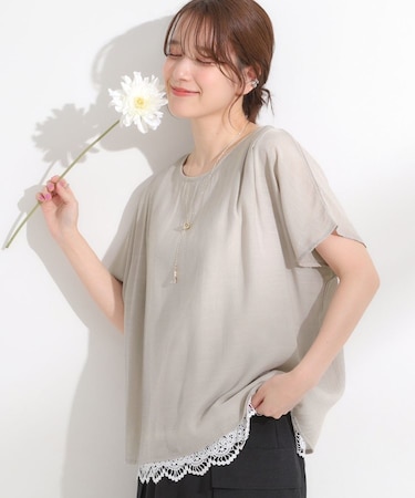 【S-LL】1枚でコーデが決まる スラブドッキングトップス