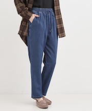 【SS-LL/美脚シルエット】デニムイージーテーパードパンツ