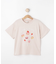 【100-150cm】刺繍ロゴ転写プリントGIRLSTシャツ