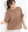 【S-LL/洗える】お袖のタックがアクセント インせず着られる さらさらドルマントップス