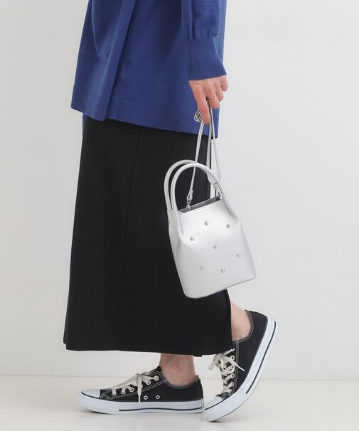 つまみハンドルスタッズミニショルダー