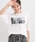 五分袖プリントTシャツ