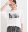 五分袖プリントTシャツ