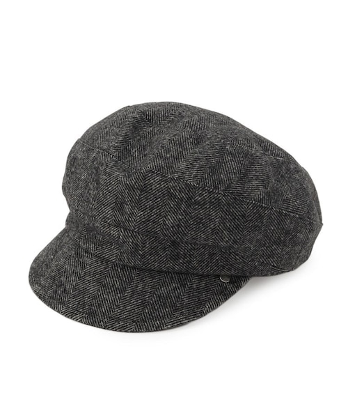 アルパカヘリンボーンキャスケット ビッグシルエット キャスケット ツイル キャス ヘリンボーン