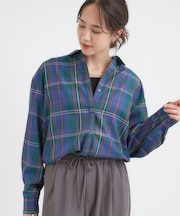 【洗える/S-LL/】程よいゆとりと抜け感 大人のチェックシャツ