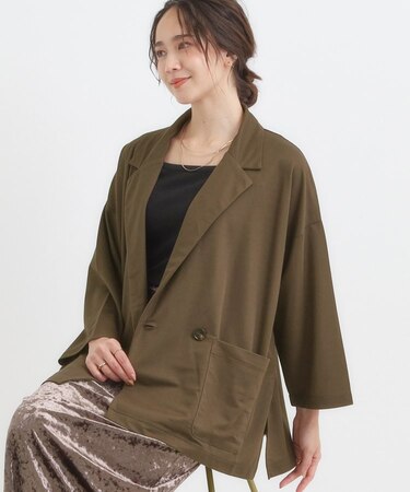 さらっとしたタッチがここちよい Wブレストジャケット