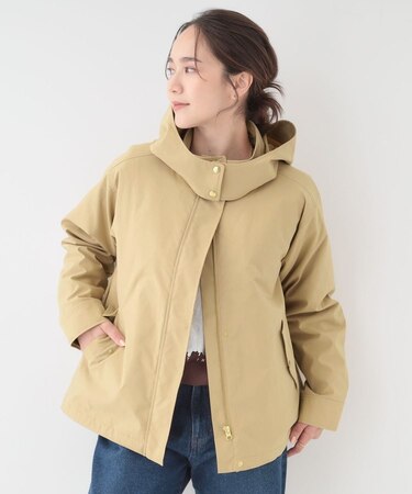【撥水/マルチWAY】大人に似合う フェイクファーライナー付きマンパ