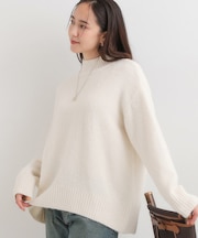 【洗濯機可/S-LL】インせず着られる ふわふわハイネックニット